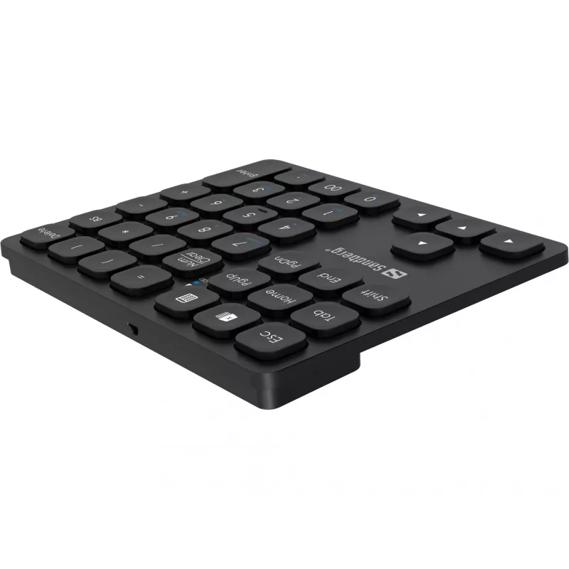 Išorinis skaičių blokas Sandberg Wireless Numeric Keypad Pro, membrana, 36 klavišai