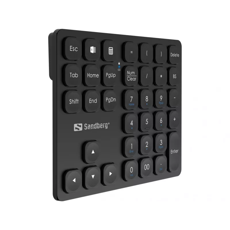 Išorinis skaičių blokas Sandberg Wireless Numeric Keypad Pro, membrana, 36 klavišai