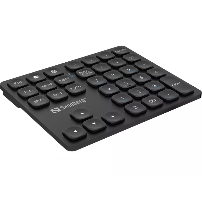 Išorinis skaičių blokas Sandberg Wireless Numeric Keypad Pro, membrana, 36 klavišai