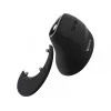 Sandberg Wireless Vertical Mouse Pro, dešinei rankai, vertikalus dizainas, optinis, RF belaidis, 1600 DPI, juoda