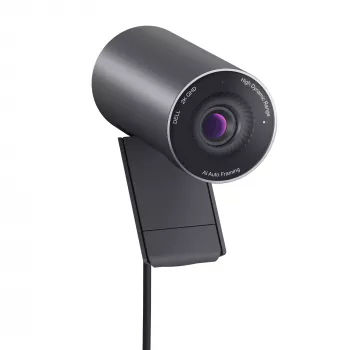 DELL Pro 2K Webcam – WB5023, 2560 x 1440 pikselių, 60 kadrų/s, automatinis fokusavimas