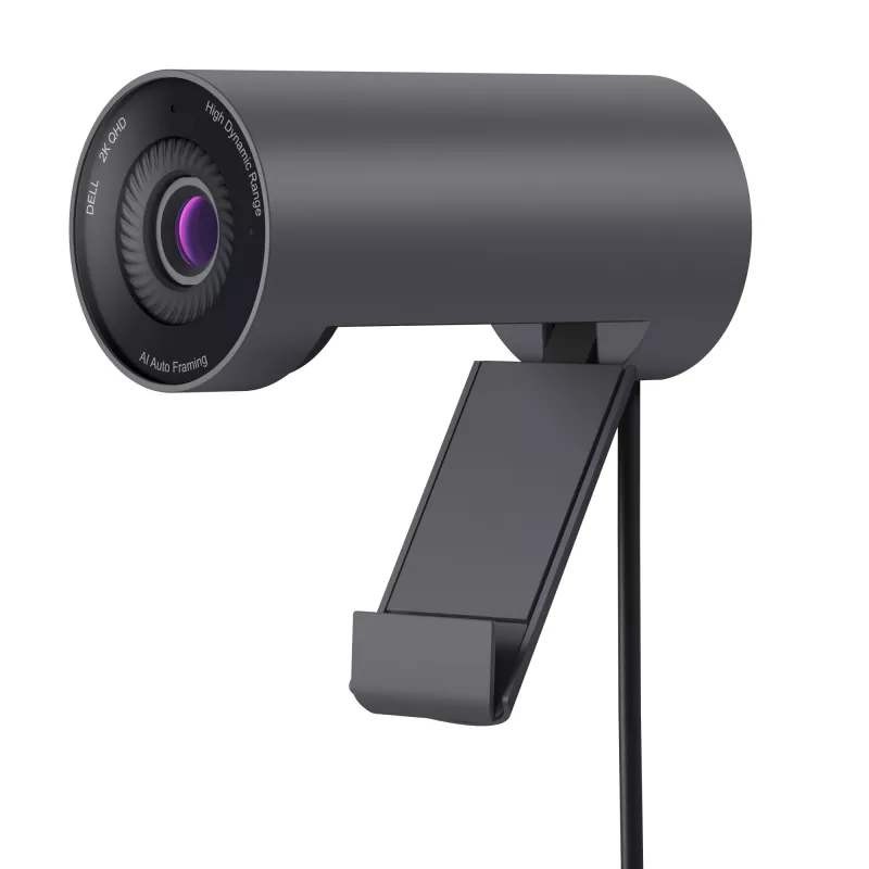 DELL Pro 2K Webcam – WB5023, 2560 x 1440 pikselių, 60 kadrų/s, automatinis fokusavimas