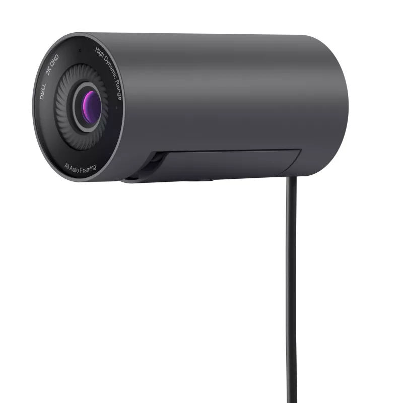 DELL Pro 2K Webcam – WB5023, 2560 x 1440 pikselių, 60 kadrų/s, automatinis fokusavimas