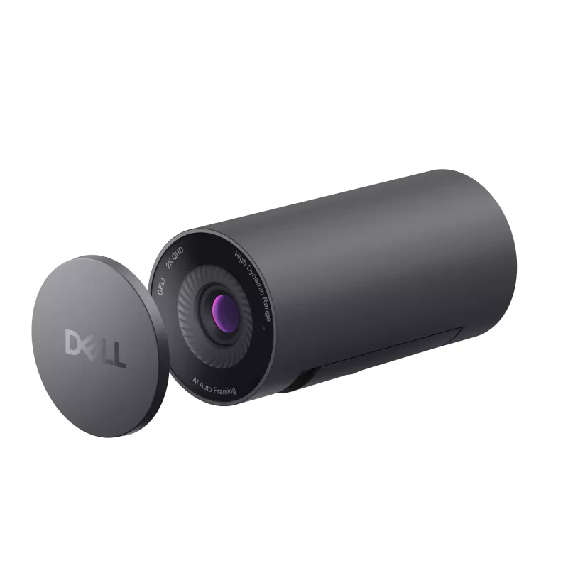 DELL Pro 2K Webcam – WB5023, 2560 x 1440 pikselių, 60 kadrų/s, automatinis fokusavimas