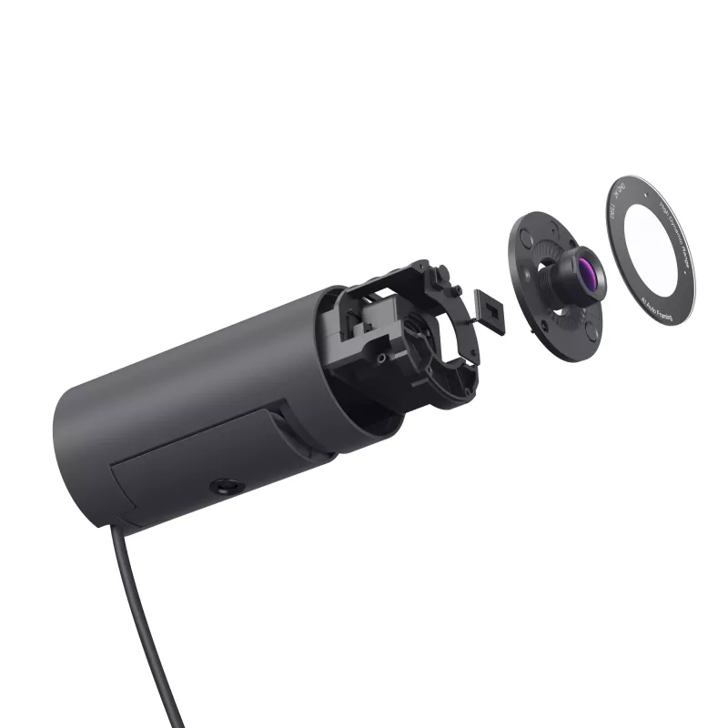 DELL Pro 2K Webcam – WB5023, 2560 x 1440 pikselių, 60 kadrų/s, automatinis fokusavimas
