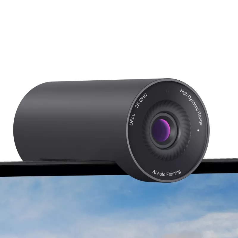 DELL Pro 2K Webcam – WB5023, 2560 x 1440 pikselių, 60 kadrų/s, automatinis fokusavimas