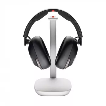 HP Poly Voyager Surround 85 UC ausinių rinkinys su USB-C laidu, USB-C/A adapteriu ir įkrovimo stovu