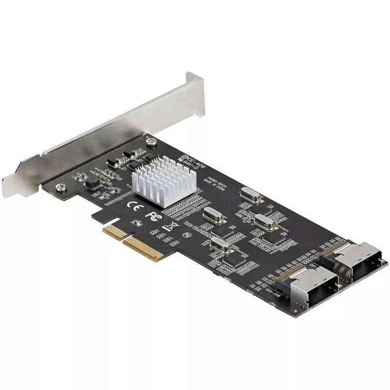 StarTech.com 8 prievadų SATA PCIe kortelė - PCI Express 6Gbps SATA plėtimo adapteris su 4 valdikliais - SATA PCIe valdiklio kortelė - PCI-e x4 Gen 2 į SATA III - SATA HDD/SSD