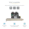 StarTech.com 8 prievadų SATA PCIe kortelė - PCI Express 6Gbps SATA plėtimo adapteris su 4 valdikliais - SATA PCIe valdiklio kortelė - PCI-e x4 Gen 2 į SATA III - SATA HDD/SSD