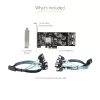 StarTech.com 8 prievadų SATA PCIe kortelė - PCI Express 6Gbps SATA plėtimo adapteris su 4 valdikliais - SATA PCIe valdiklio kortelė - PCI-e x4 Gen 2 į SATA III - SATA HDD/SSD