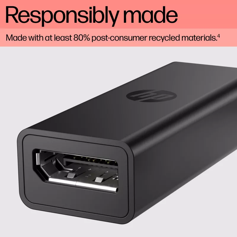 HP USB-C į DisplayPort adapteris G2, 0,12 m, DisplayPort, USB Type-C, Moteriška, Vyriška, 7680 x 4320 pikselių