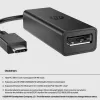 HP USB-C į DisplayPort adapteris G2, 0,12 m, DisplayPort, USB Type-C, Moteriška, Vyriška, 7680 x 4320 pikselių