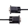 StarTech.com 3m RS232 Serial Null Modem kabelis, crossover serialinis kabelis su Al-Mylar ekranavimu, DB9 COM prievado kabelis, moteriškas-į-vyrišką, suderinamas su DTE įrenginiais, juodas, F/M