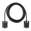 StarTech.com 3m RS232 Serial Null Modem kabelis, crossover serialinis kabelis su Al-Mylar ekranavimu, DB9 COM prievado kabelis, moteriškas-į-vyrišką, suderinamas su DTE įrenginiais, juodas, F/M