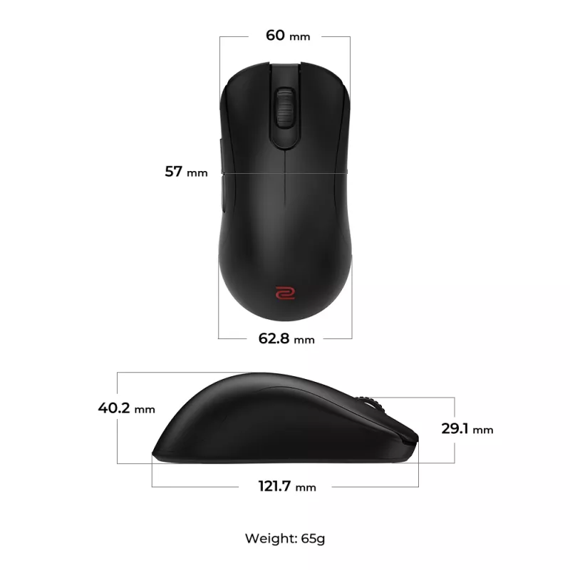 Pelė žaidimams ZOWIE ZA13-DW, dešinei rankai, RF belaidė, 3200 DPI