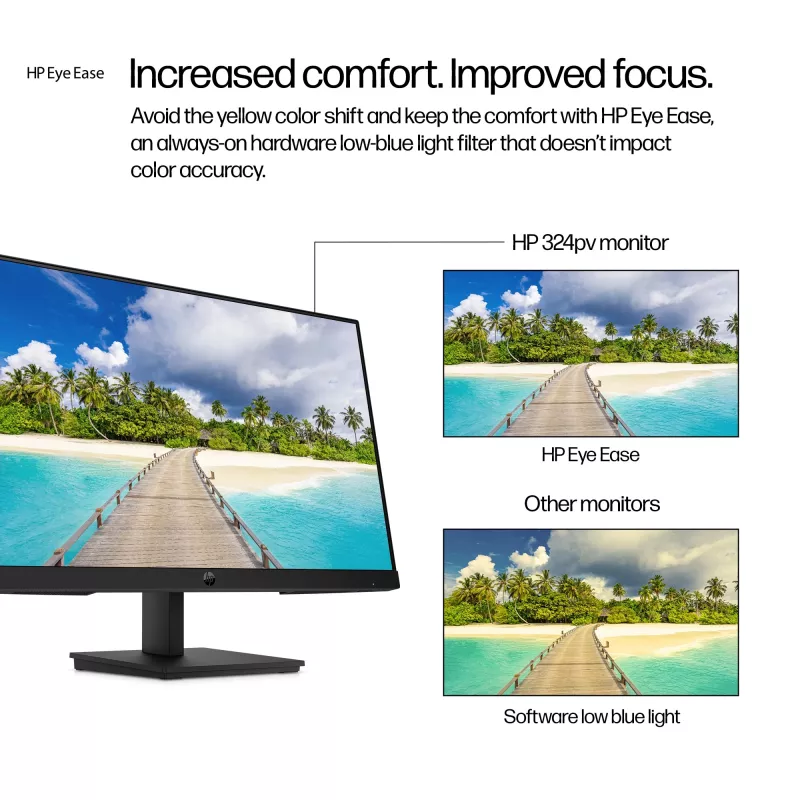 HP Series 3 Pro 23.8 colio FHD monitorius - 324pv, 60.5 cm (23.8 colio), 1920 x 1080 pikselių, Full HD, LCD, 5 ms, juodas