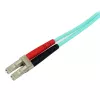 StarTech.com 2m LC/UPC – SC/UPC OM3 daugiamodis šviesolaidinis kabelis, pilnas dupleksas 50/125µm, 100G, maži įterpimo nuostoliai, LSZH šviesolaidinis trumpiklis