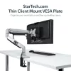 StarTech.com Thin Client Mount – VESA tvirtinimo laikiklis monitoriaus stovui, laikantis mažą darbalaukį, 5 kg, 75x75, 100x100 mm, juodas, plastikas, plienas