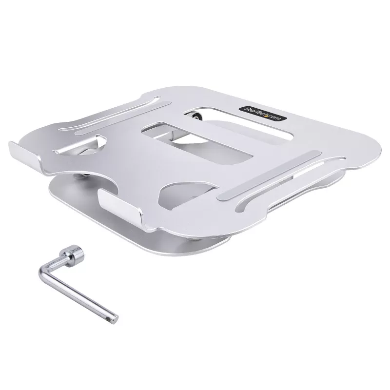 StarTech.com reguliuojamo aukščio aliumininis nešiojamojo kompiuterio stovas, sulankstomas, iki 10 kg