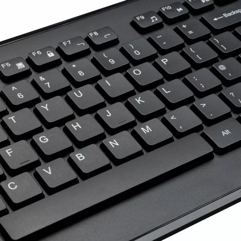 Targus AKM610NO belaidis klaviatūros ir pelės rinkinys, RF, QWERTY išdėstymas, nordietiškas, juodas