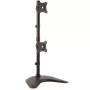 StarTech.com Dviejų monitorių stovas – vertikalus, laisvai pastatomas, 10 kg, 33 cm (13 colių), 68,6 cm (27 colių), 100 x 100 mm, juodas