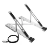 Targus AWU100205GL nešiojamojo kompiuterio pakyla su 4 USB prievadų šakotuvu, 25,4–39,6 cm (10–15,6 colio), sidabrinė