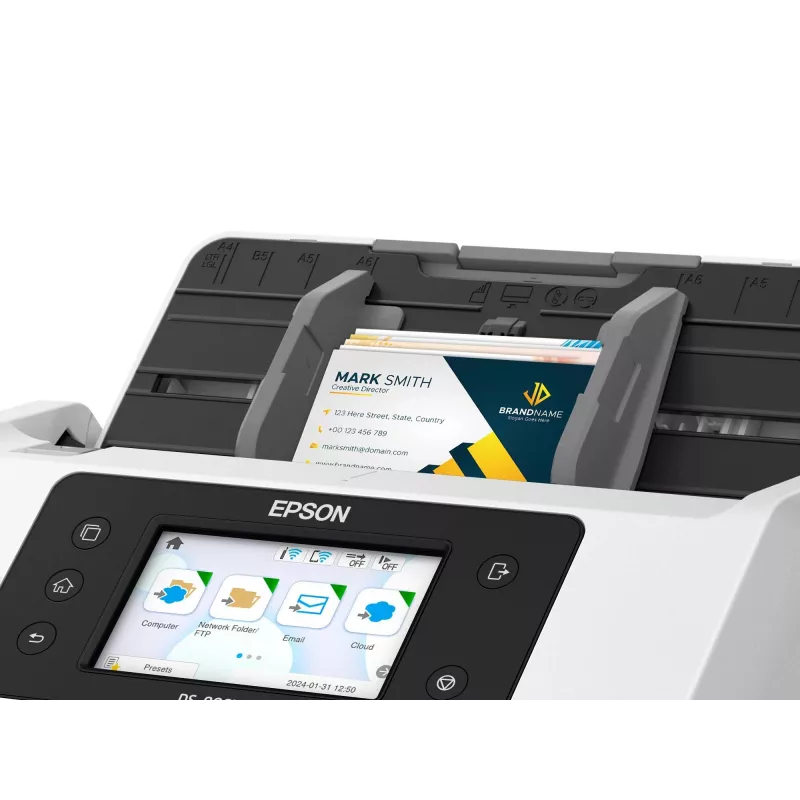 Epson WorkForce DS-800WN Dokumentų skaitytuvas (lapų padavimas) 600 x 600 DPI A4 Baltas