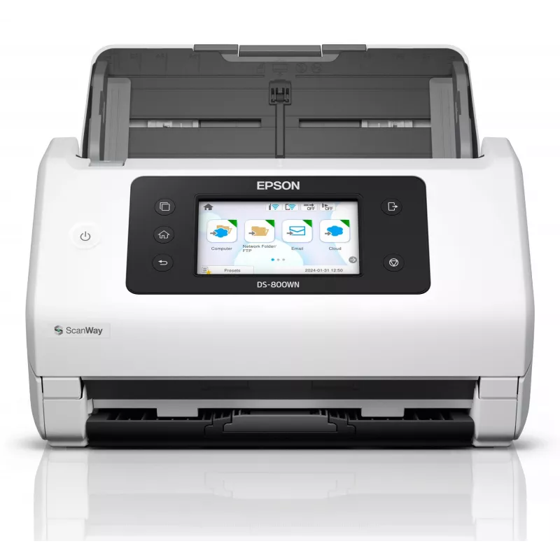 Epson WorkForce DS-800WN Dokumentų skaitytuvas (lapų padavimas) 600 x 600 DPI A4 Baltas