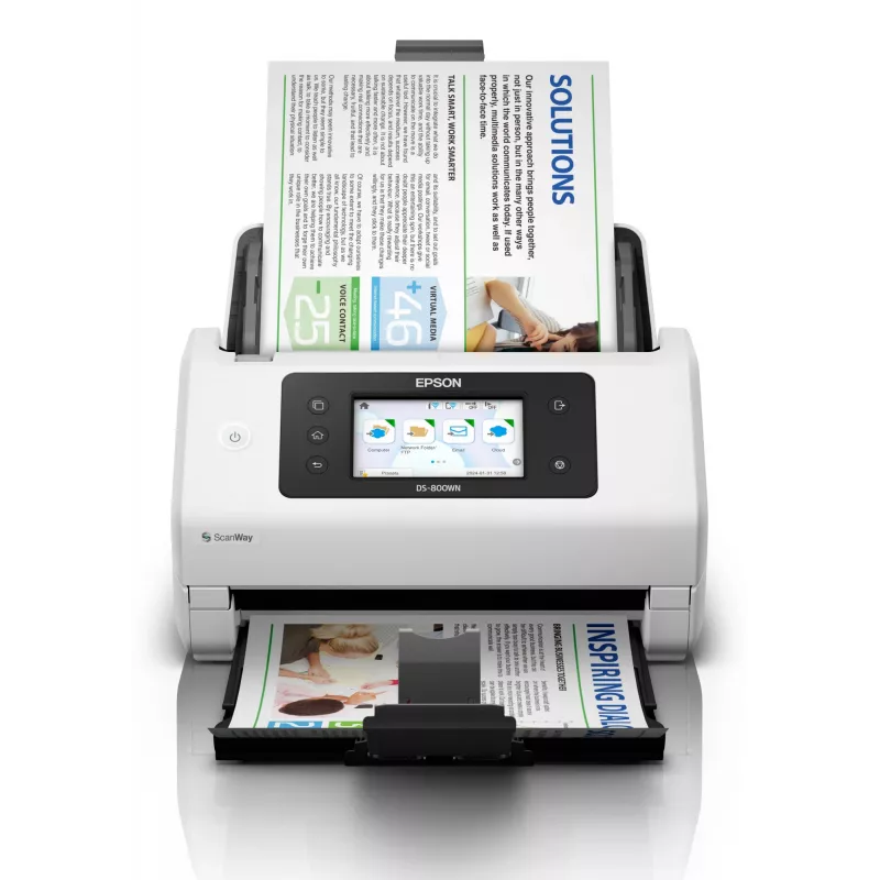 Epson WorkForce DS-800WN Dokumentų skaitytuvas (lapų padavimas) 600 x 600 DPI A4 Baltas