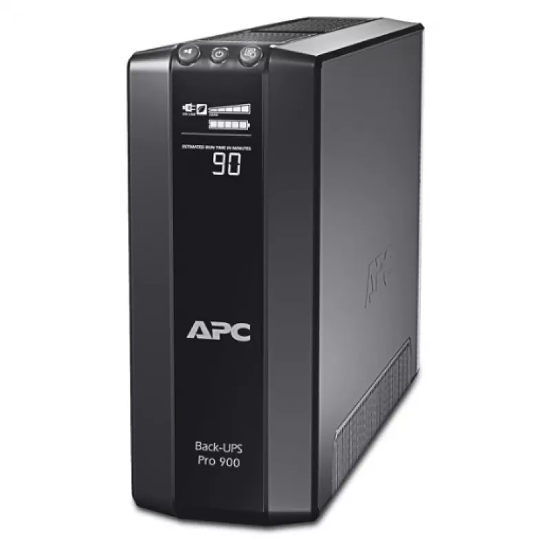 APC BR900G-FR Power-Saving Back-UPS Pro 900 line-interactive nepertraukiamo maitinimo blokas (UPS), 900 VA (0,9 kVA), 540 W, 230 V, 6 E tipo lizdai, USB, 45 dB, juodas