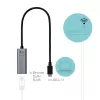 i-tec Metal USB-C Gigabit Ethernet Adapter, pilka spalva