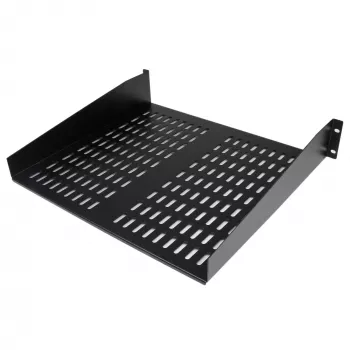 StarTech.com CABSHELFV 2U universali ventiliuojama lentyna serverio stovui 19 inch – plieninė, 23 kg talpa, 16 colių gylio, juoda