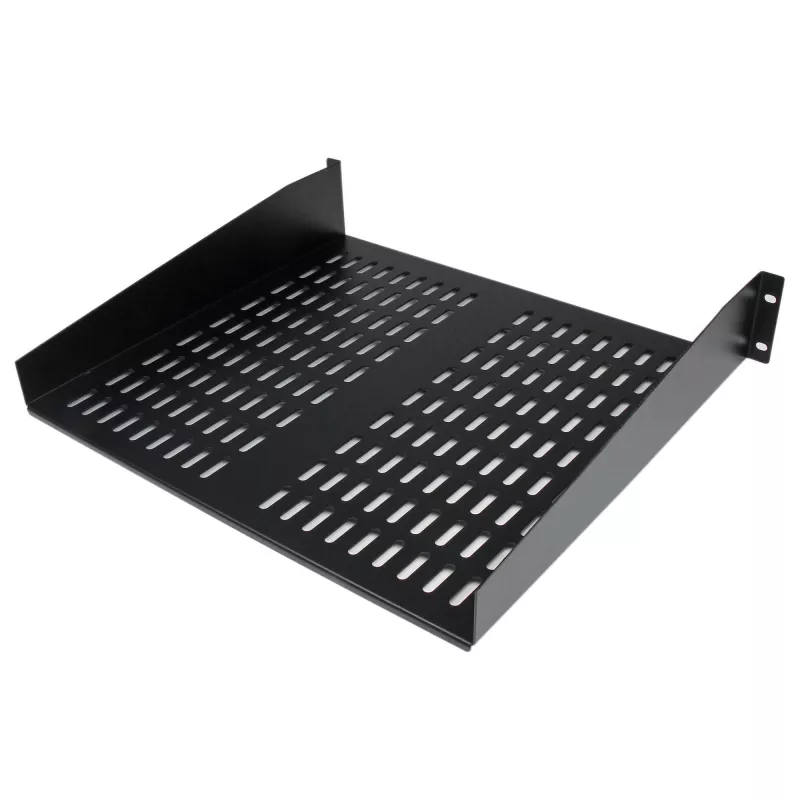 StarTech.com CABSHELFV 2U universali ventiliuojama lentyna serverio stovui 19 inch – plieninė, 23 kg talpa, 16 colių gylio, juoda