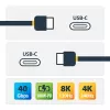 StarTech.com 1 m USB4 laidas, USB-IF sertifikuotas USB-C laidas, 40 Gbps, USB Type-C duomenų perdavimo laidas, 100 W galios tiekimas, 8K 60 Hz, suderinamas su Thunderbolt 4/3/USB 3.2