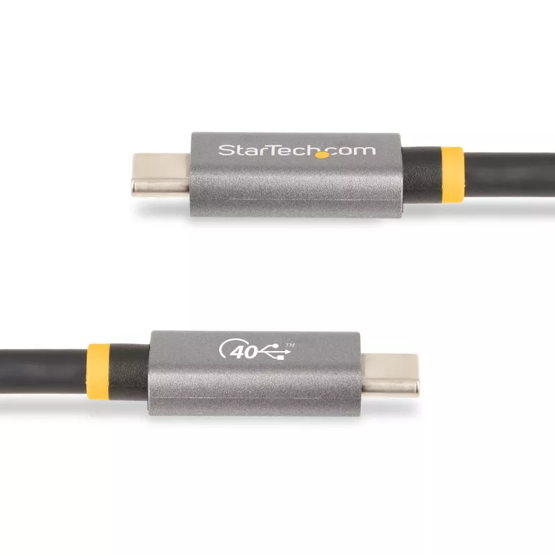 StarTech.com 1 m USB4 laidas, USB-IF sertifikuotas USB-C laidas, 40 Gbps, USB Type-C duomenų perdavimo laidas, 100 W galios tiekimas, 8K 60 Hz, suderinamas su Thunderbolt 4/3/USB 3.2