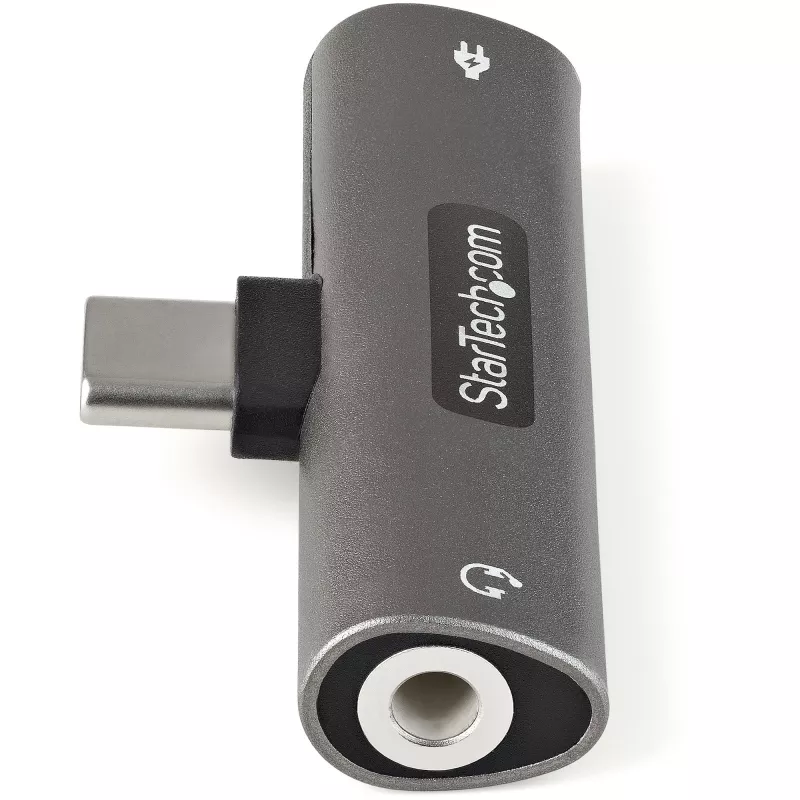 StarTech.com CDP235APDM USB-C adapteris garsui ir krovimui: 3,5 mm TRRS ausinių lizdas ir 60 W USB-C Power Delivery, telefonams/planšetėms/nešiojamiesiems