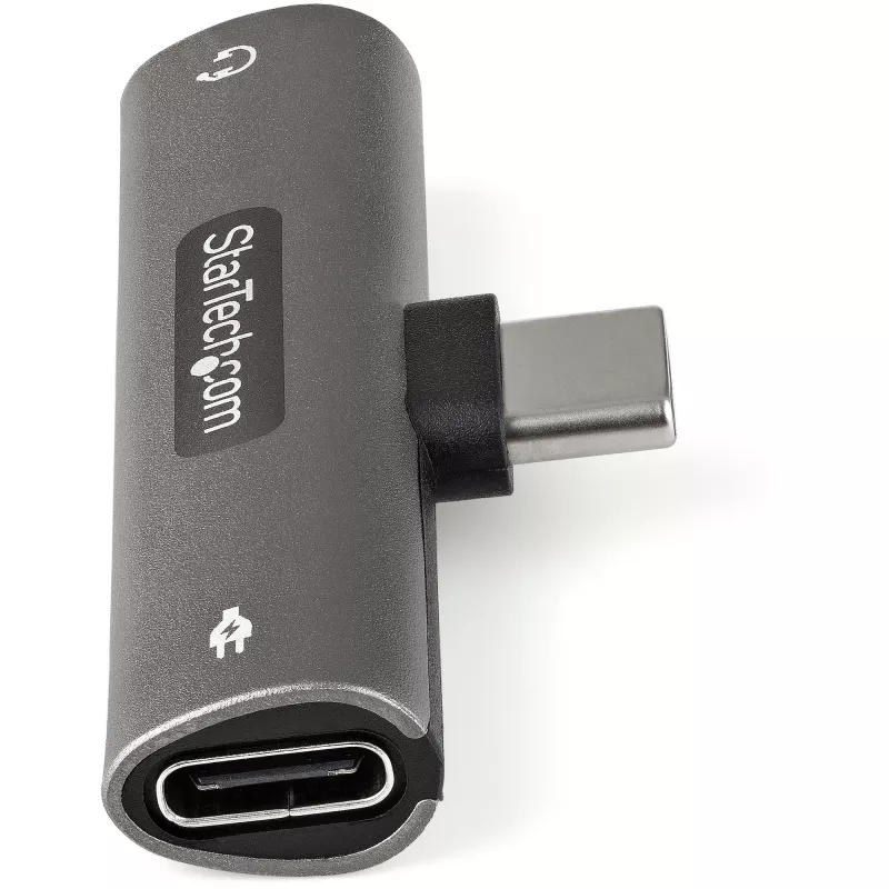 StarTech.com CDP235APDM USB-C adapteris garsui ir krovimui: 3,5 mm TRRS ausinių lizdas ir 60 W USB-C Power Delivery, telefonams/planšetėms/nešiojamiesiems