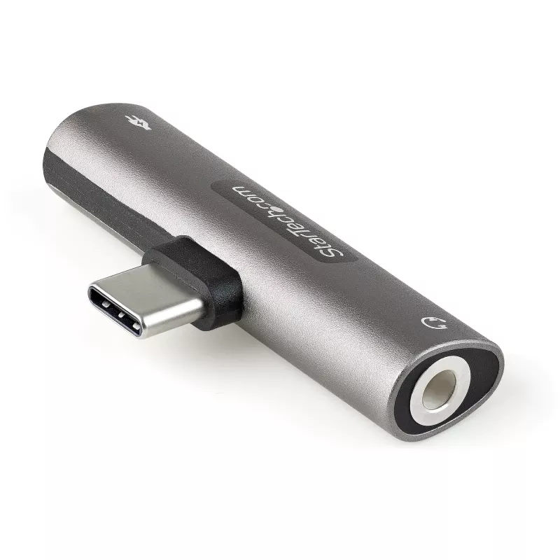 StarTech.com CDP235APDM USB-C adapteris garsui ir krovimui: 3,5 mm TRRS ausinių lizdas ir 60 W USB-C Power Delivery, telefonams/planšetėms/nešiojamiesiems