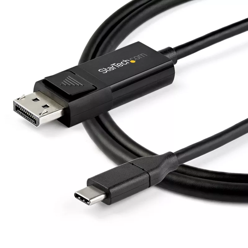 StarTech.com 1 m USB-C į DisplayPort 1.4 laidas, 8K 60Hz/4K, dvipusis DP į USB-C arba USB-C į DP adapteris, HBR3/HDR/DSC, USB Type-C/Thunderbolt monitoriaus laidas