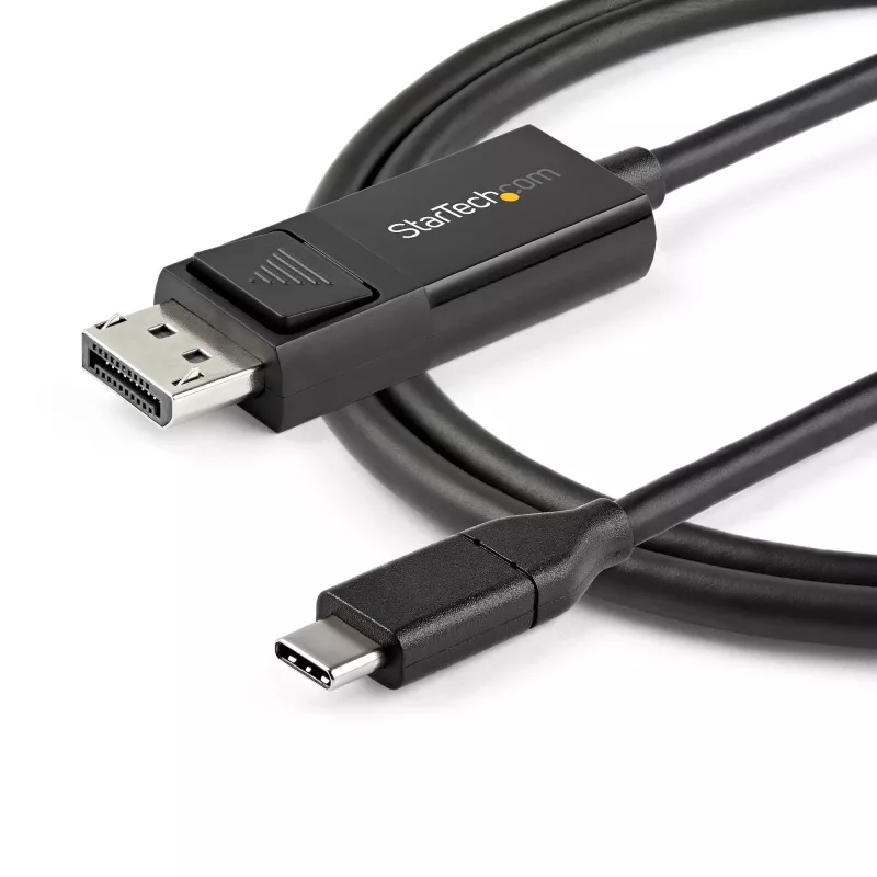 StarTech.com 1 m USB-C į DisplayPort 1.2 laidas 4K 60Hz - Dvikryptis DP į USB-C arba USB-C į DP reversinis vaizdo adapterio laidas - HBR2/HDR - USB Type C/Thunderbolt monitoriaus laidas