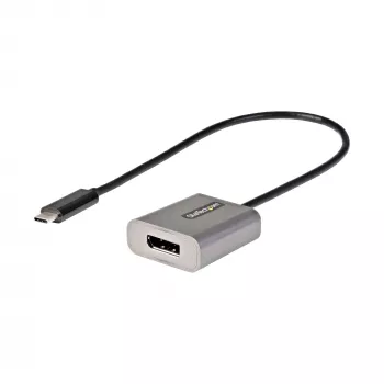 StarTech.com USB-C į DisplayPort adapteris - 8K/4K 60Hz USB-C į DisplayPort 1.4 adapteris - USB Type-C į DP monitoriaus vaizdo keitiklis - suderinamas su Thunderbolt 3 - su 30 cm ilgio kabeliu