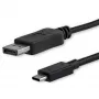 StarTech.com 6ft/1.8m USB-C į DisplayPort 1.2 laidas 4K 60Hz - USB-C į DisplayPort adapterio laidas HBR2 - USB Type-C DP Alt režimo vaizdo laidas monitoriui - suderinamas su Thunderbolt 3 - juodas