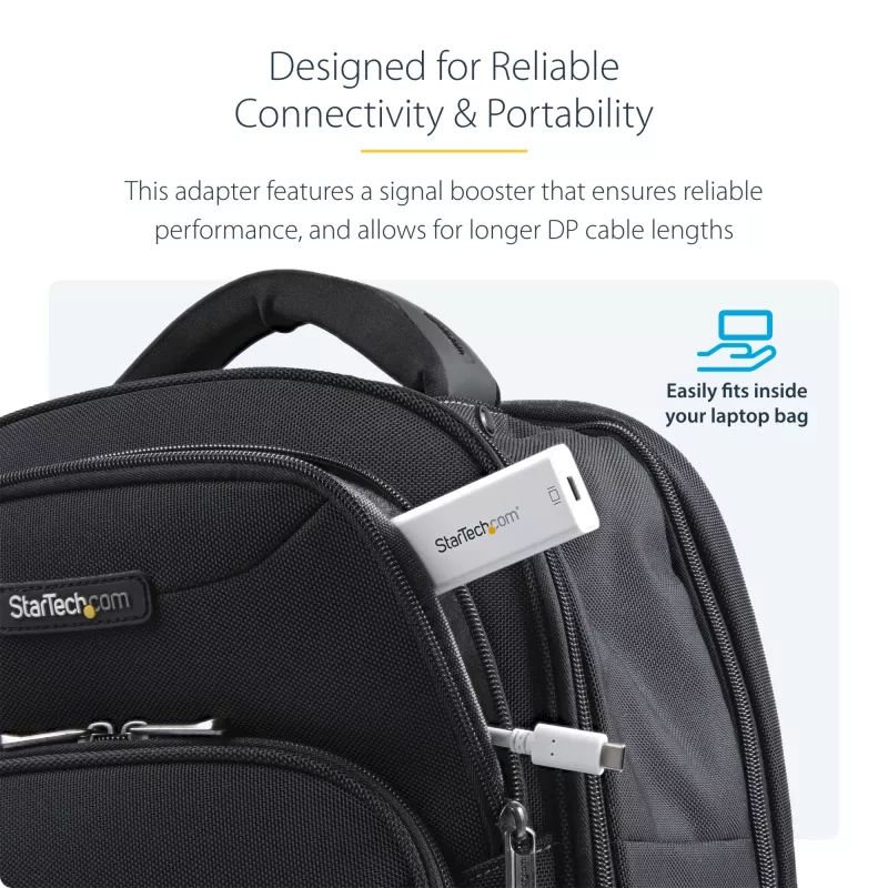 StarTech.com USB-C į Mini DisplayPort adapteris – 4K 60Hz – baltas – USB 3.1 Type-C į Mini DP adapteris – atnaujinta versija CDP2MDPEC