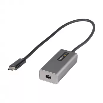 StarTech.com USB-C į Mini DisplayPort adapteris – 4K 60Hz USB-C į mDP adapteris – USB Type-C į Mini DP monitorių – vaizdo keitiklis – veikia su Thunderbolt 3 – 12 colių ilgio pritvirtintas kabelis – atnaujinta CDP2MDP versija