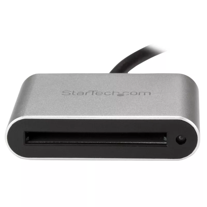 StarTech.com USB 3.0 kortelių skaitytuvas/rašytuvas CFast 2.0 kortelėms, CFast, CFast 2.0, juoda, sidabrinė, 5000 Mbit/s, aliuminis, veiklos, maitinimo, CE, FCC, RoHS, REACH