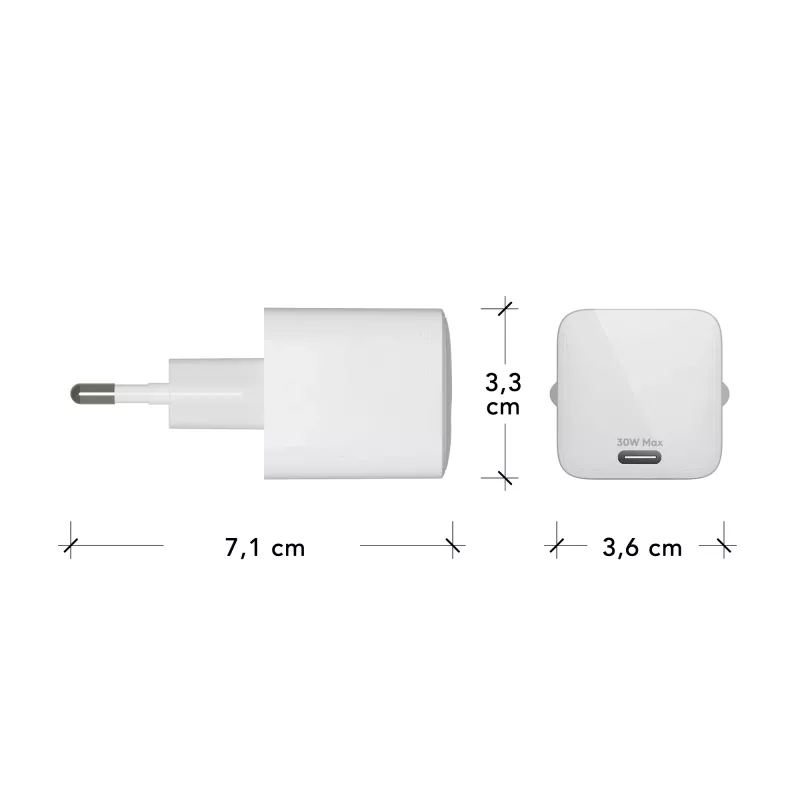 dbramante1928 re-charge Pro - Sieninis įkroviklis - USB-C 30W - EU