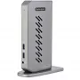 StarTech.com USB-C USB-A Dock - Hibridinė universali USB 3.0 stotelė, skirta USB-C arba USB-A nešiojamiesiems kompiuteriams - dvigubas monitorius 4K 60Hz HDMI/DisplayPort - 6x USB-A, GbE - USB 3.1 Gen 1 - Windows/Mac