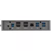 StarTech.com USB-C USB-A Dock - Hibridinė universali USB 3.0 stotelė, skirta USB-C arba USB-A nešiojamiesiems kompiuteriams - dvigubas monitorius 4K 60Hz HDMI/DisplayPort - 6x USB-A, GbE - USB 3.1 Gen 1 - Windows/Mac