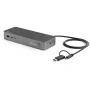 StarTech.com Universali nešiojamojo kompiuterio dokų stotelė, hibridinė USB-C ir USB-A, dviguba 4K DP ir HDMI, 100W PD, Mac / Windows / Chrome OS, 4x USB 5Gbps šakotuvas, GbE