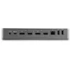 StarTech.com Universali nešiojamojo kompiuterio dokų stotelė, hibridinė USB-C ir USB-A, dviguba 4K DP ir HDMI, 100W PD, Mac / Windows / Chrome OS, 4x USB 5Gbps šakotuvas, GbE